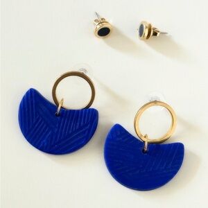 Br Designs + Able Cobalt Blue Earring Set